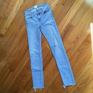 Hudson Jeans Tally Deep Cuff Crop Skinny